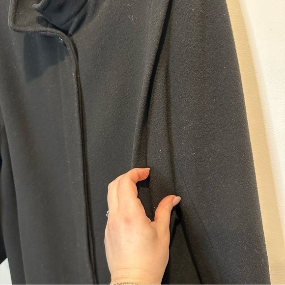 Vintage Forecaster of Boston Women’s High-Neck 100% Pure Wool Black Long Coat 12 - Picture 9 of 12